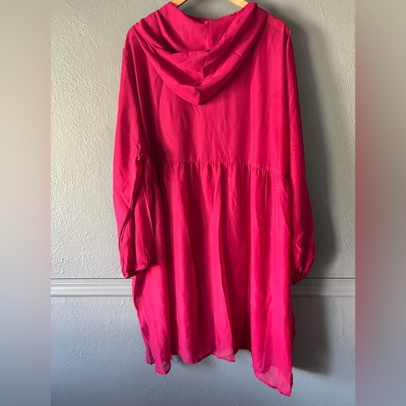 Torrid | NWT | sheer | long | zip | hooded | jacket | cover up | 4 - Picture 5 of 11